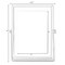 Fabulaxe Modern Metal Floating Tabletop Photo Picture Frame with Glass Cover and Easel Stand, Black 4 x 6 QI004066.BK.M - alternate 4